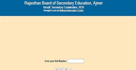 10th RBSE Result 2019 Declared on rajresults.nic.in, .